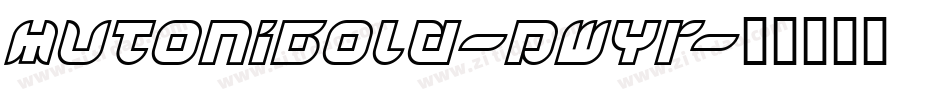 MutoniBold-pwYr字体转换