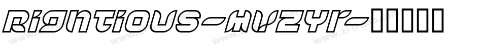 Rightious-MVZYr字体转换