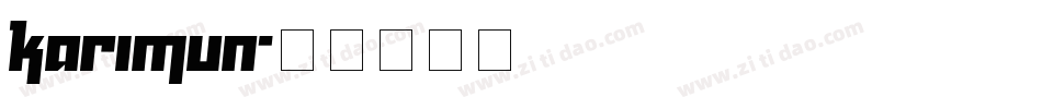 Karimun字体转换