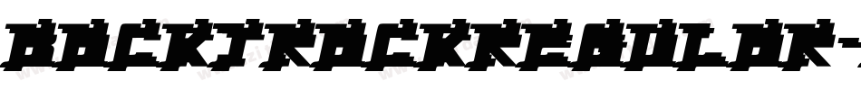 BacktrackRegular-8KVM字体转换