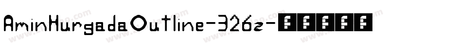 AminHurgadaOutline-326z字体转换