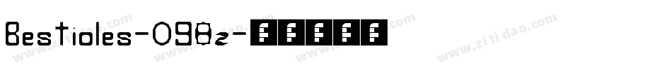 Bestioles-098z字体转换