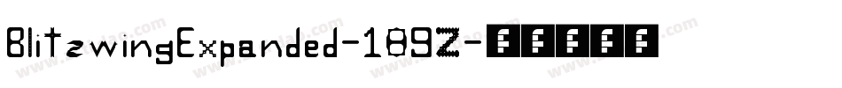 BlitzwingExpanded-189Z字体转换