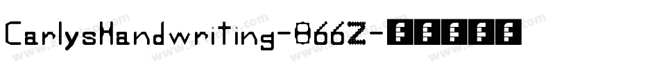 CarlysHandwriting-866Z字体转换
