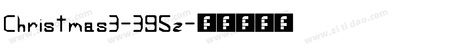Christmas3-395z字体转换