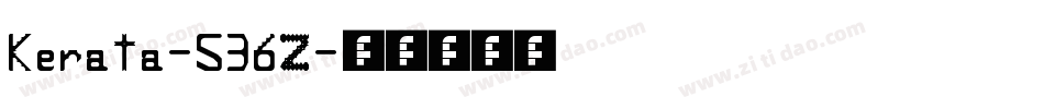 Kerata-536Z字体转换