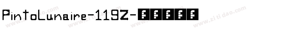 PintoLunaire-119Z字体转换