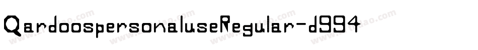 QardoospersonaluseRegular-d994Z字体转换