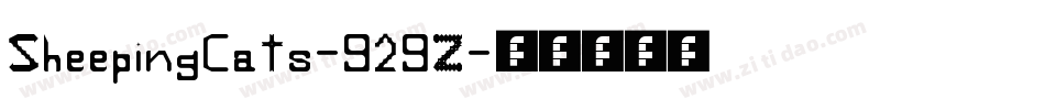SheepingCats-929Z字体转换