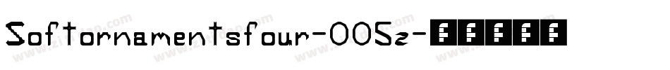 Softornamentsfour-005z字体转换