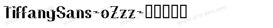 TiffanySans-oZzz字体转换