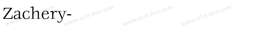 Zachery字体转换
