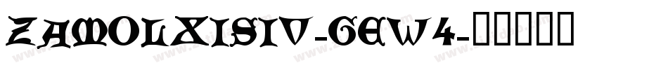 ZamolxisIv-gEw4字体转换