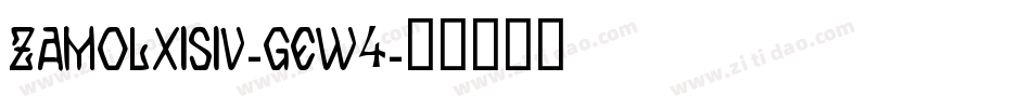 ZamolxisIv-gEw4字体转换