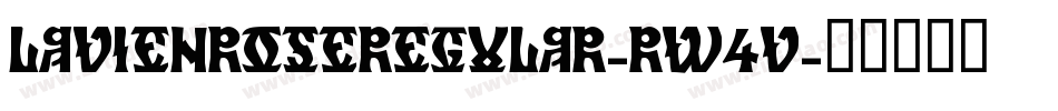 LaViEnRoseRegular-RW4v字体转换