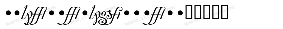 AmienneLigatures字体转换