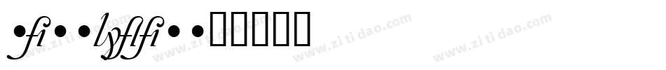 Zanzibar字体转换