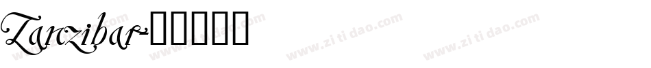 Zanzibar字体转换