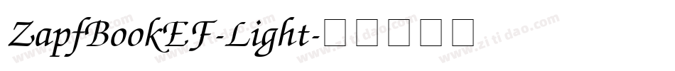 ZapfBookEF-Light字体转换