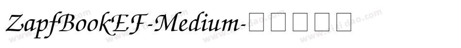 ZapfBookEF-Medium字体转换