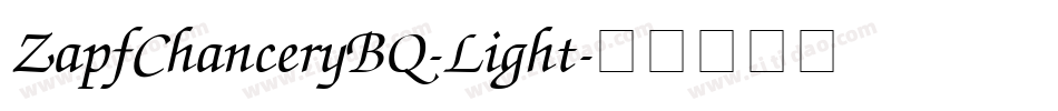 ZapfChanceryBQ-Light字体转换