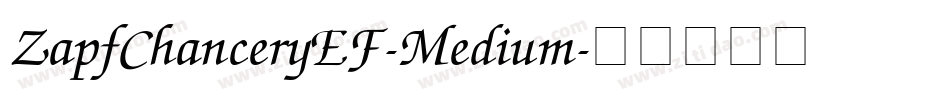 ZapfChanceryEF-Medium字体转换