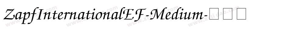 ZapfInternationalEF-Medium字体转换