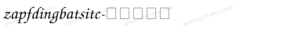 zapfdingbatsitc字体转换