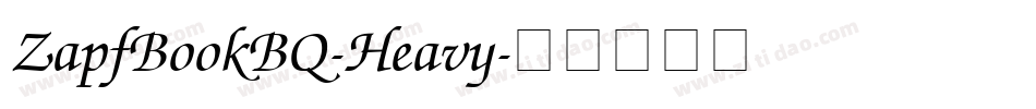 ZapfBookBQ-Heavy字体转换