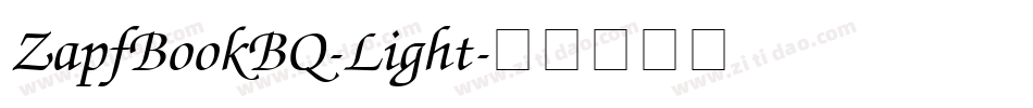 ZapfBookBQ-Light字体转换