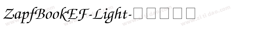 ZapfBookEF-Light字体转换