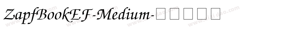ZapfBookEF-Medium字体转换