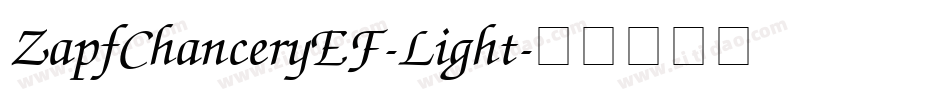 ZapfChanceryEF-Light字体转换