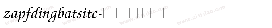 zapfdingbatsitc字体转换