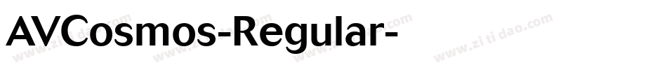 AVCosmos-Regular字体转换