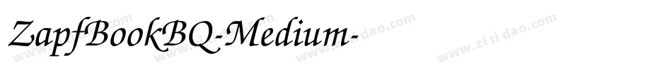 ZapfBookBQ-Medium字体转换