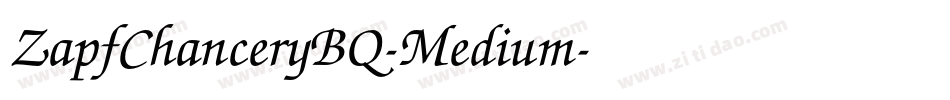 ZapfChanceryBQ-Medium字体转换