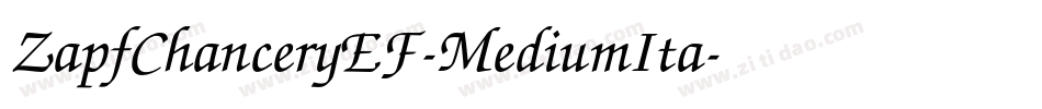 ZapfChanceryEF-MediumIta字体转换