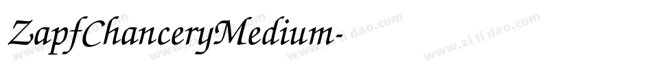 ZapfChanceryMedium字体转换