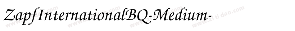 ZapfInternationalBQ-Medium字体转换
