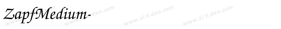 ZapfMedium字体转换