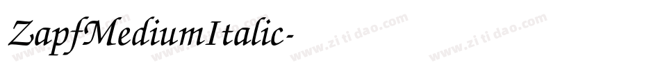 ZapfMediumItalic字体转换