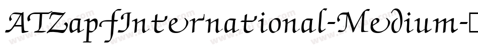ATZapfInternational-Medium字体转换