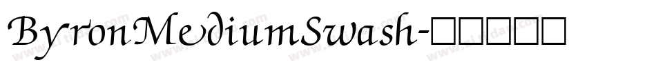 ByronMediumSwash字体转换