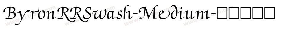 ByronRRSwash-Medium字体转换