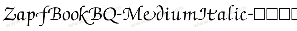 ZapfBookBQ-MediumItalic字体转换