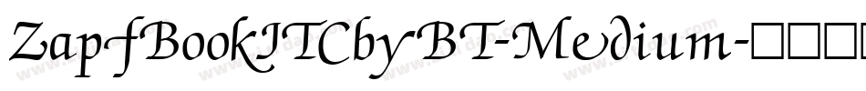ZapfBookITCbyBT-Medium字体转换