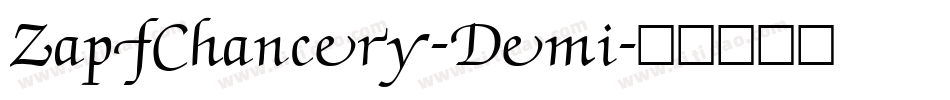 ZapfChancery-Demi字体转换