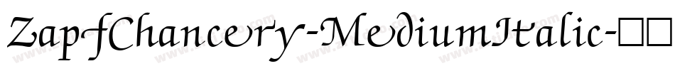 ZapfChancery-MediumItalic字体转换