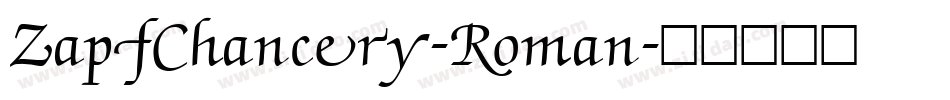 ZapfChancery-Roman字体转换
